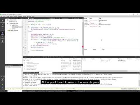 Debugging inside Qt Creator