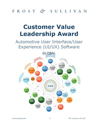 White paper: Customer Value Leadership Award for Automotive User Interface/User Experience Software